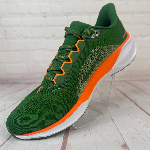 Nike Air Zoom Pegasus 41 FAMU Green White Running Shoes Mens Sz 11 (FZ5112-300) - Picture 4 of 10